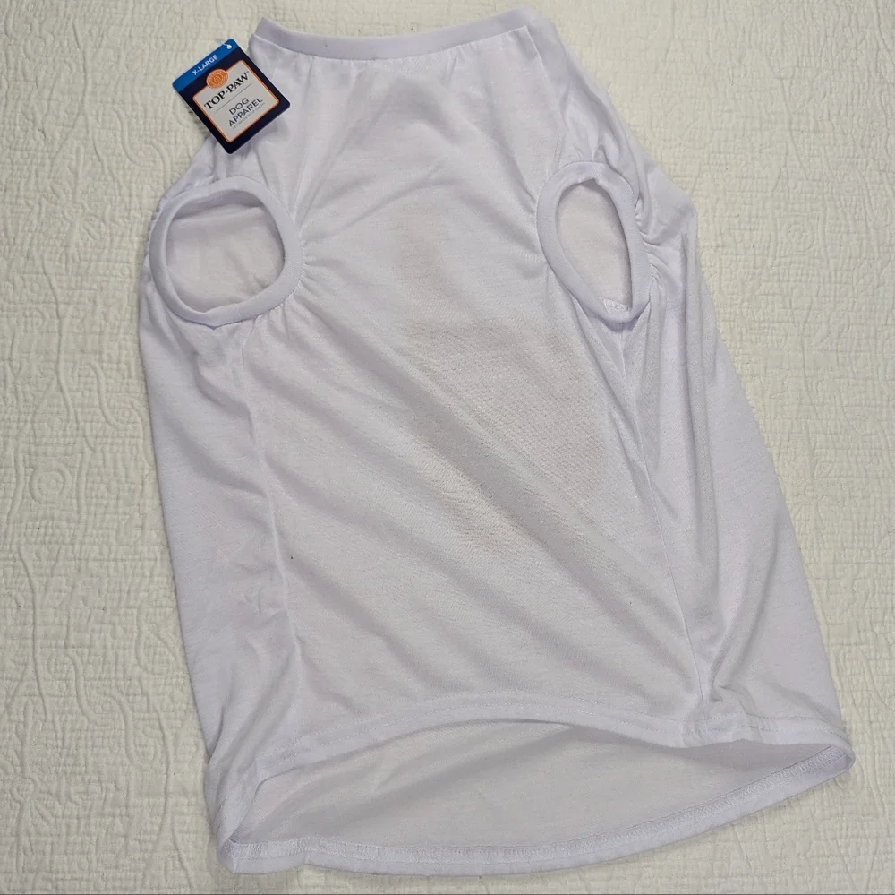 Top Paw T-shirts Bundle (2) Size‎ XL Dog White and Lavender NWT